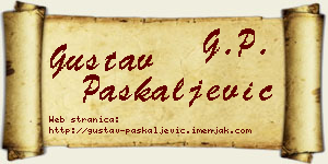 Gustav Paskaljević vizit kartica